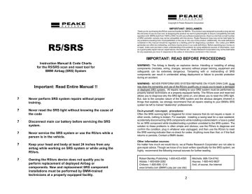manual for the r5 srs airbag fault code tool a pdf PDF